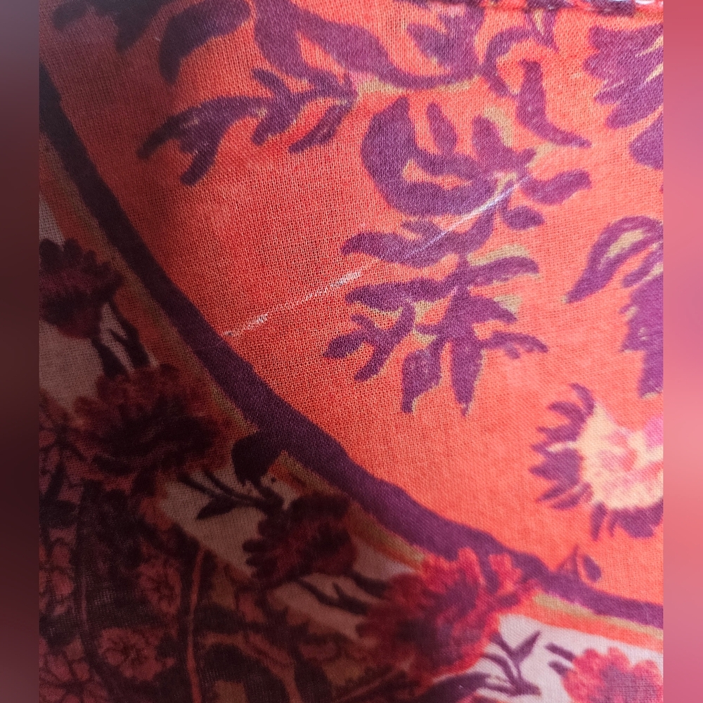 Free People Oversized Rose Bud Blouse, Size Small, GUC (Flaw) - Picture 9 of 11